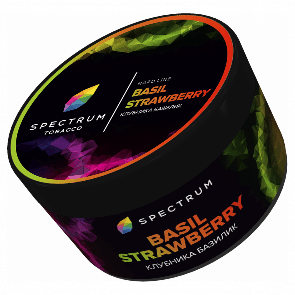 Табак Spectrum Hard - Basil Strawberry (Клубника Базилик, 200 грамм) купить в Иркутске
