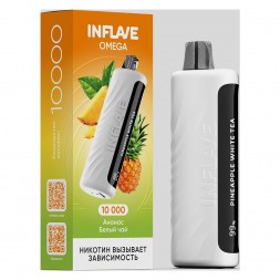 INFLAVE OMEGA - Ананас Белый Чай (Pineapple White Tea, 10000 затяжек)