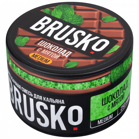 Смесь Brusko Medium - Шоколад с Мятой (250 грамм) купить в Иркутске