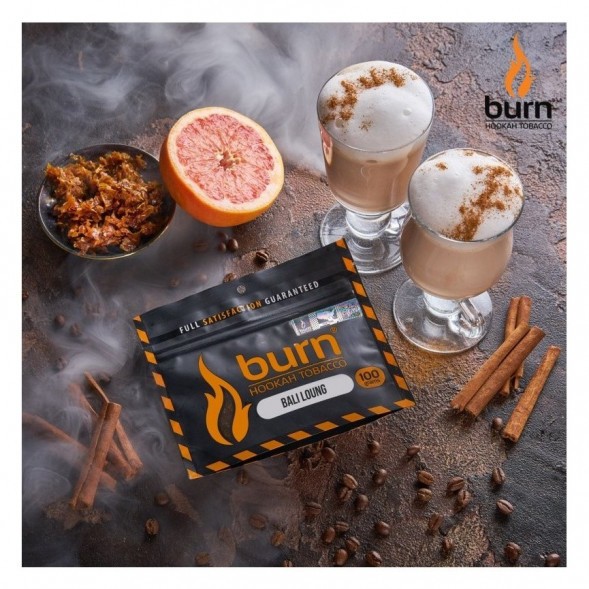 Табак Burn - Bali Lounge (Латте и Грейпфрут, 100 грамм) купить в Иркутске