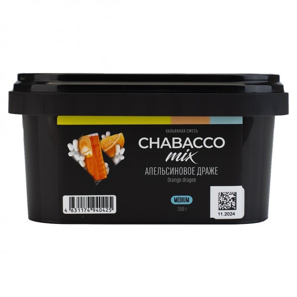 Смесь Chabacco MIX MEDIUM - Orange Dragee (Апельсиновое Драже, 200 грамм) купить в Иркутске