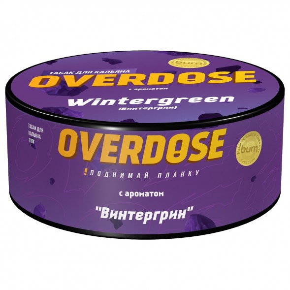 Табак Overdose - Wintergreen (Винтергрин, 100 грамм) купить в Иркутске