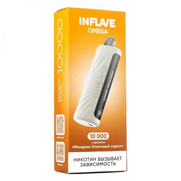 INFLAVE OMEGA - Миндаль Кленовый Сироп (Almond Maple Syrup, 10000 затяжек) купить в Иркутске
