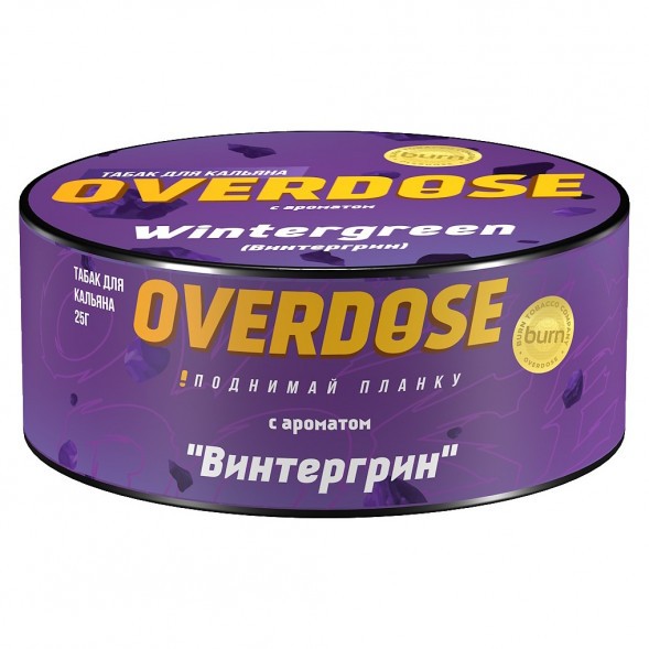 Табак Overdose - Wintergreen (Винтергрин, 25 грамм) купить в Иркутске