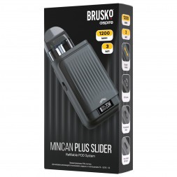 Электронная сигарета Brusko - Minican Plus Slider (Черный)