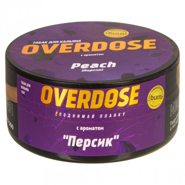 Табак Overdose - Peach (Персик, 100 грамм) купить в Иркутске