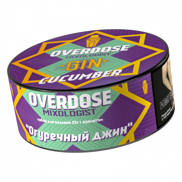 Табак Overdose - Gin Cucumber (Огуречный Джин, 25 грамм) купить в Иркутске