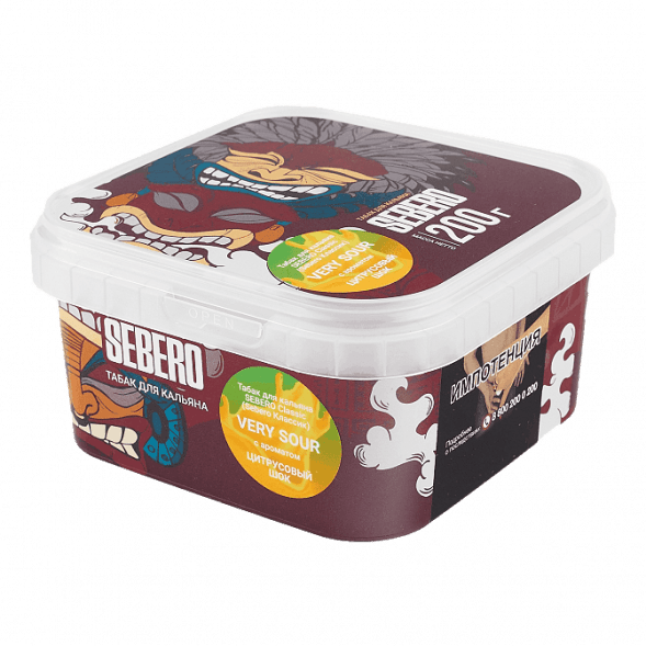 Табак Sebero - Very Sour (Цитрусовый Шок, 200 грамм) купить в Иркутске