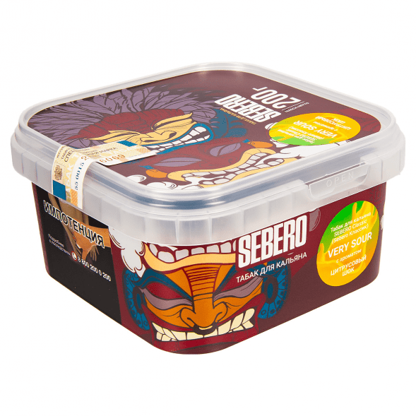 Табак Sebero - Very Sour (Цитрусовый Шок, 200 грамм) купить в Иркутске