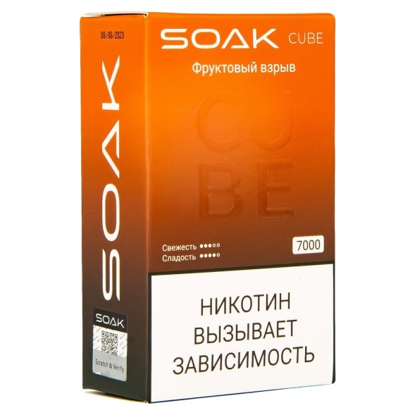 SOAK CUBE - Фруктовый Взрыв (7000 затяжек) купить в Иркутске