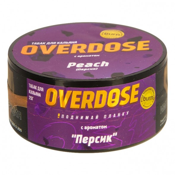 Табак Overdose - Peach (Персик, 25 грамм) купить в Иркутске