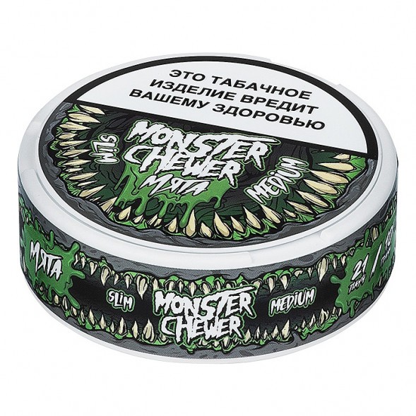 Табак жевательный Monster Chewer - Medium Мята (10 грамм) купить в Иркутске