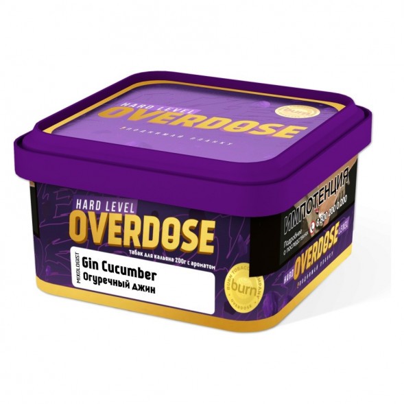 Табак Overdose - Gin Cucumber (Огуречный Джин, 200 грамм) купить в Иркутске