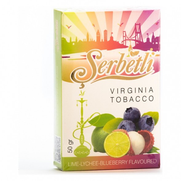 Табак Serbetli - Lime Lychee Blueberry (Личи Голубика Лайм, 50 грамм, Акциз) купить в Иркутске