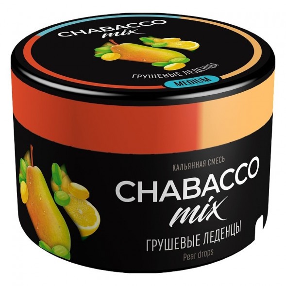 Смесь Chabacco MIX MEDIUM - Pear Drops (Грушевые Леденцы, 40 грамм) купить в Иркутске