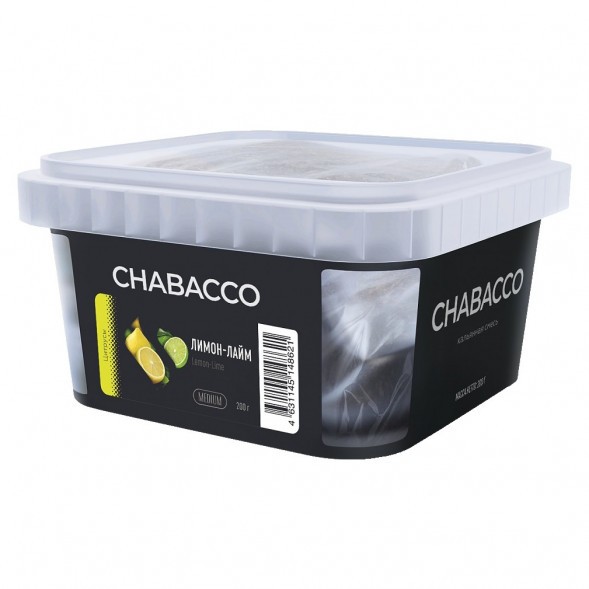 Смесь Chabacco MEDIUM - Lemon-Lime (Лимон - Лайм, 200 грамм) купить в Иркутске