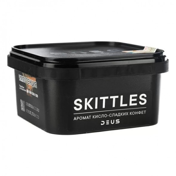 Табак Deus - Skittles (Кисло-Сладкие Конфеты, 250 грамм) купить в Иркутске