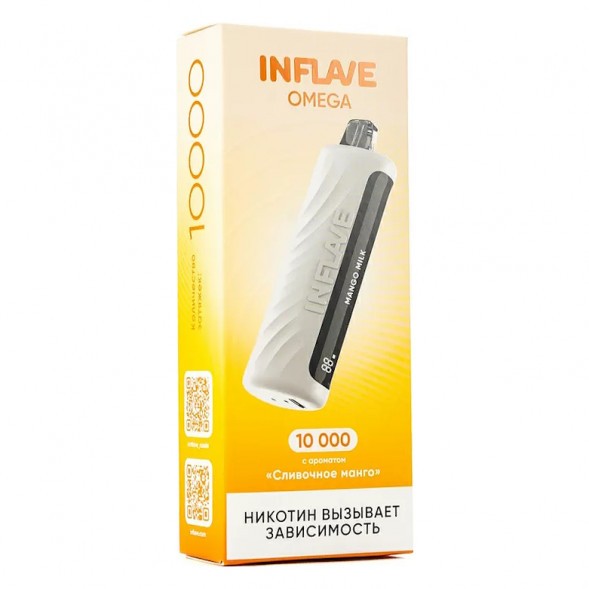 INFLAVE OMEGA - Сливочное Манго (Mango Milk, 10000 затяжек) купить в Иркутске
