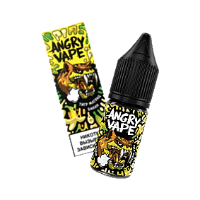 Жидкость Angry Vape Salt - Тигр Матрац (Банан, 10 мл, 2 мг) купить в Иркутске