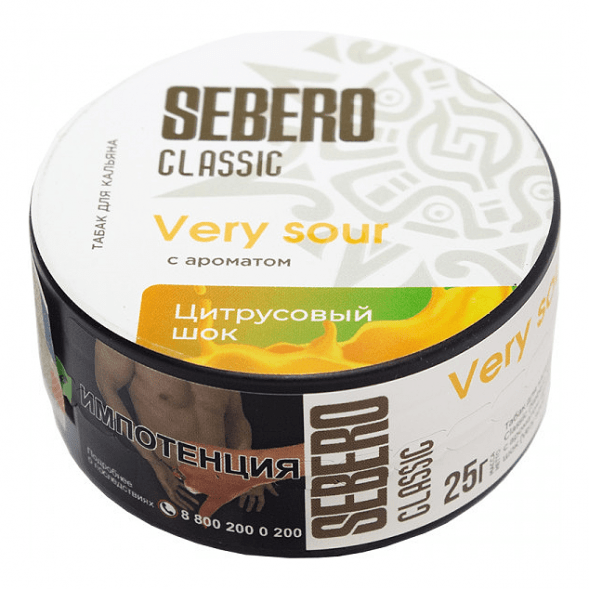 Табак Sebero - Very Sour (Цитрусовый Шок, 25 грамм) купить в Иркутске