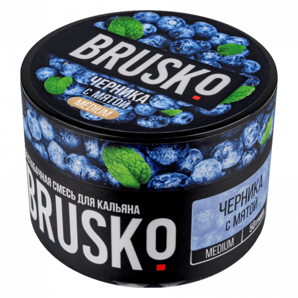 Смесь Brusko Medium - Черника с Мятой (50 грамм) купить в Иркутске