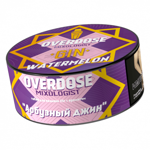 Табак Overdose - Gin Watermelon (Арбузный Джин, 25 грамм) купить в Иркутске