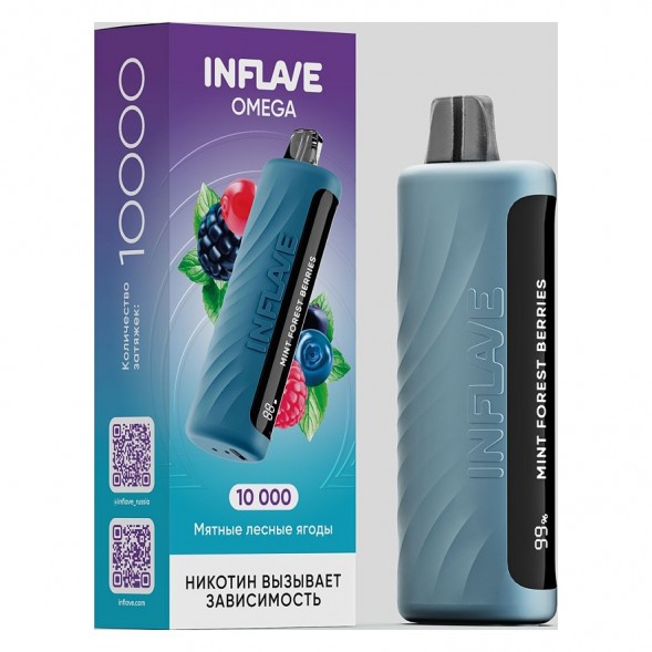 INFLAVE OMEGA - Мятные Лесные Ягоды (Mint Forest Berries, 10000 затяжек) купить в Иркутске