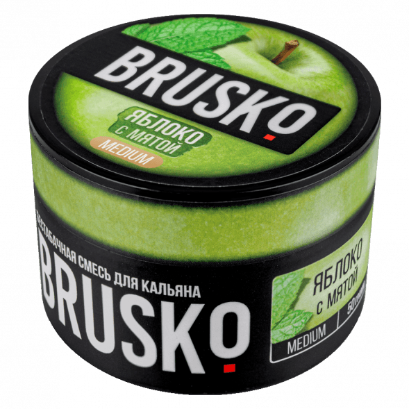 Смесь Brusko Medium - Яблоко с Мятой (50 грамм) купить в Иркутске