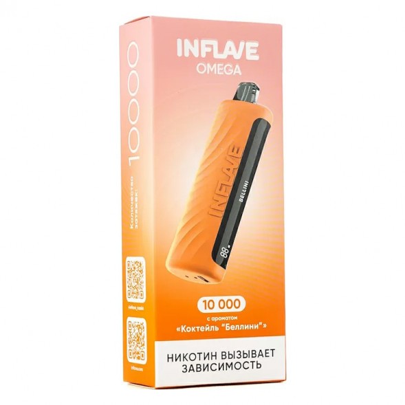 INFLAVE OMEGA - Коктейль &quot;Беллини&quot; (Bellini, 10000 затяжек) купить в Иркутске
