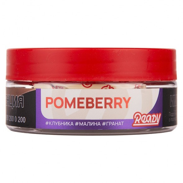 Табак Ready - №6 Pomeberry /Strawberry Raspberry Pomegranate (Клубника, Малина, Гранат, 100 грамм) купить в Иркутске