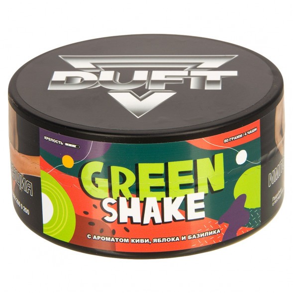 Табак Duft - Green Shake (Киви Яблоко Базилик, 80 грамм) купить в Иркутске