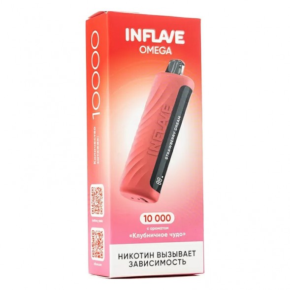 INFLAVE OMEGA - Клубничное Чудо (Strawberry Dream, 10000 затяжек) купить в Иркутске