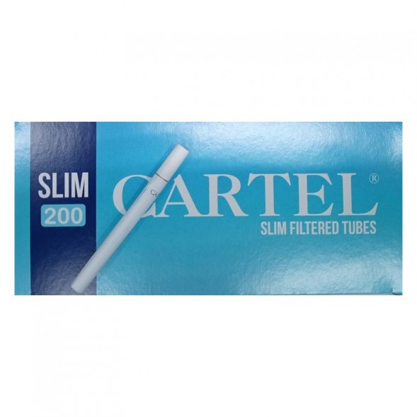 Гильзы сигаретные Cartel - Slim Blue 84x17мм (200 штук) купить в Иркутске