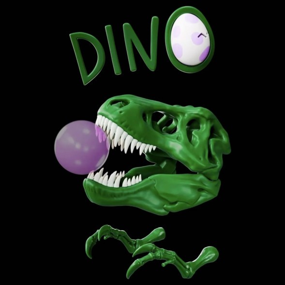 Табак Хулиган Hard - DINO (Мятная Жвачка, 200 грамм) купить в Иркутске