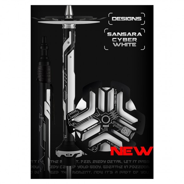 Кальян El Bomber - Sansara Cyber White (Линейка &quot;Designs&quot;, Без Колбы) купить в Иркутске