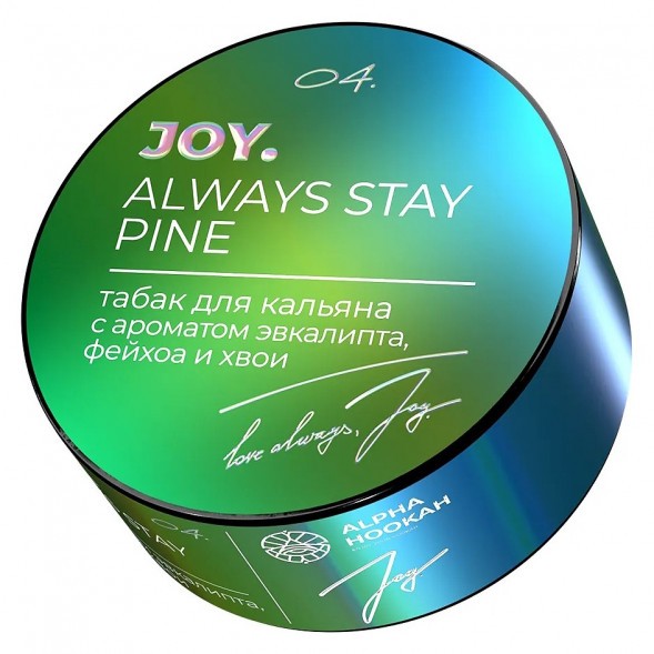 Табак Joy - Always Stay Pine (Эвкалипт, Фейхоа и Хвоя, 25 грамм) купить в Иркутске
