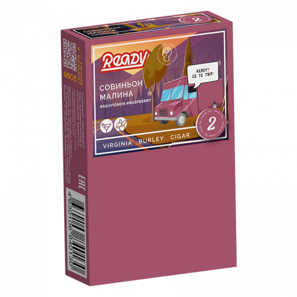 Табак Ready - Wine Trip (Smoky Trip №2) (Белое Вино Совиньон Блан, Малина, 25 грамм) купить в Иркутске