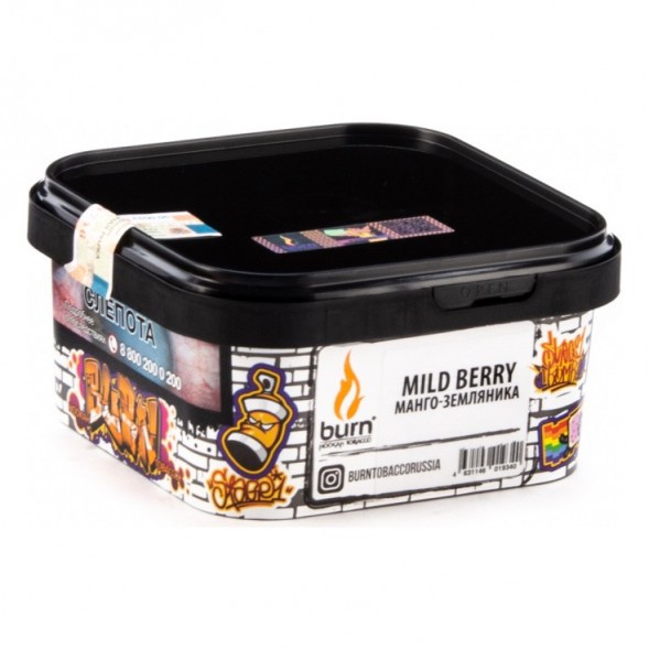 Табак Burn - Mild Berry (Манго - Земляника, 200 грамм) купить в Иркутске