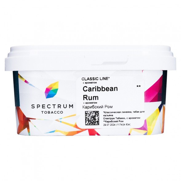 Табак Spectrum - Caribbean Rum (Карибский Ром, 200 грамм) купить в Иркутске