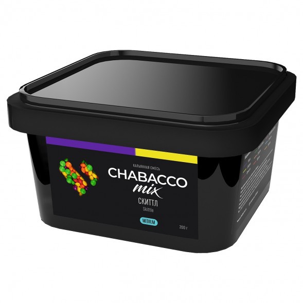 Смесь Chabacco MIX MEDIUM - Skittle (Скиттл, 200 грамм) купить в Иркутске