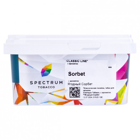 Табак Spectrum - Sorbet (Сорбет, 200 грамм) купить в Иркутске