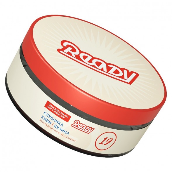 Табак Ready - №19 Kiwinika /Strawberry, Elderberry, Kiwi (Клубника, Киви, Бузина, 100 грамм) купить в Иркутске