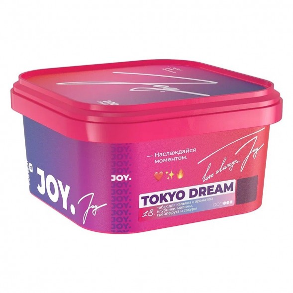 Табак Joy - Tokyo Dream (Клубника, Малина, Грейпфрут и Сакура, 200 грамм) купить в Иркутске