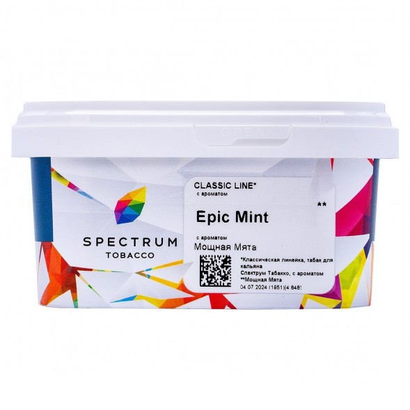 Табак Spectrum - Epic Mint (Мощная Мята, 200 грамм) купить в Иркутске