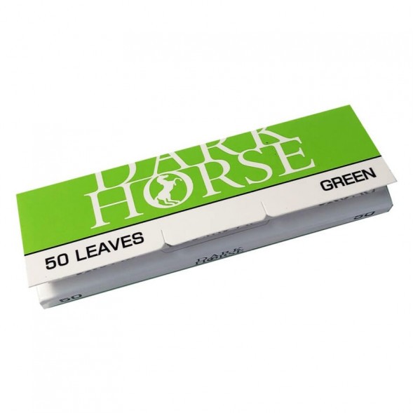 Бумага для самокруток DarkHorse - Regular Green (70х37 мм, 50 штук) купить в Иркутске