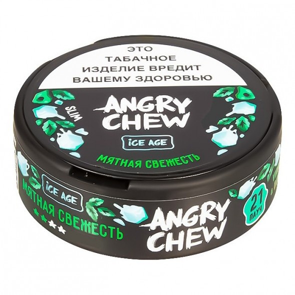 Табак жевательный Angry Chew Slim Medium - Мятная Свежесть (12 грамм) купить в Иркутске