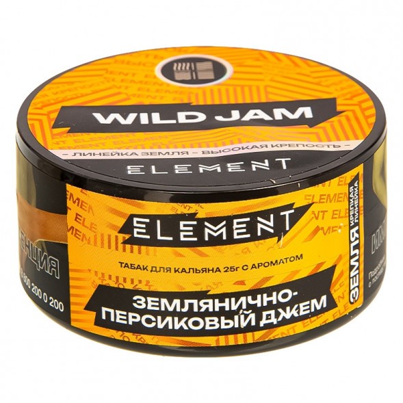 Табак Element Земля - Wild Jam NEW (Землянично-Персиковый Джем, 25 грамм) купить в Иркутске
