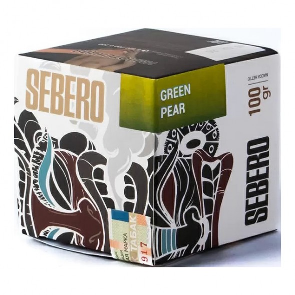 Табак Sebero - Green Pear (Зелёная Груша, 100 грамм) купить в Иркутске