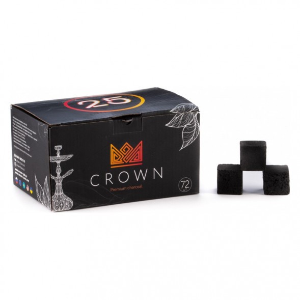Уголь Crown (25 мм, 72 кубика) купить в Иркутске
