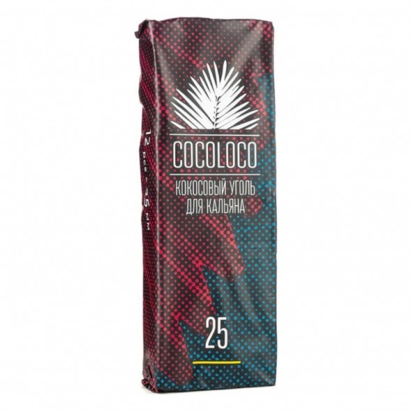 Уголь CocoLoco (25 мм, 12 кубиков) купить в Иркутске